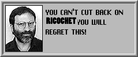 Sim City guy mad about no ricochet