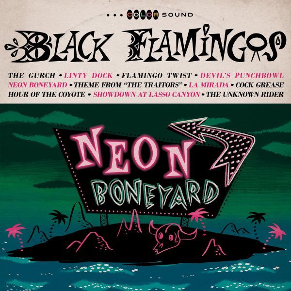 Black Flamingos - Neon Boneyard